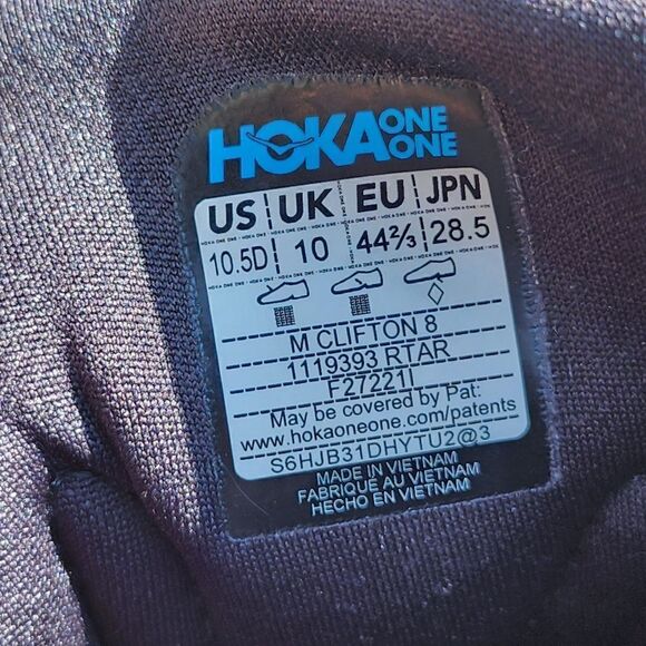 HOKA CLIFTON 8 - Mens Athletic Shoes - SIZE 10.5D - Picture 9 of 9